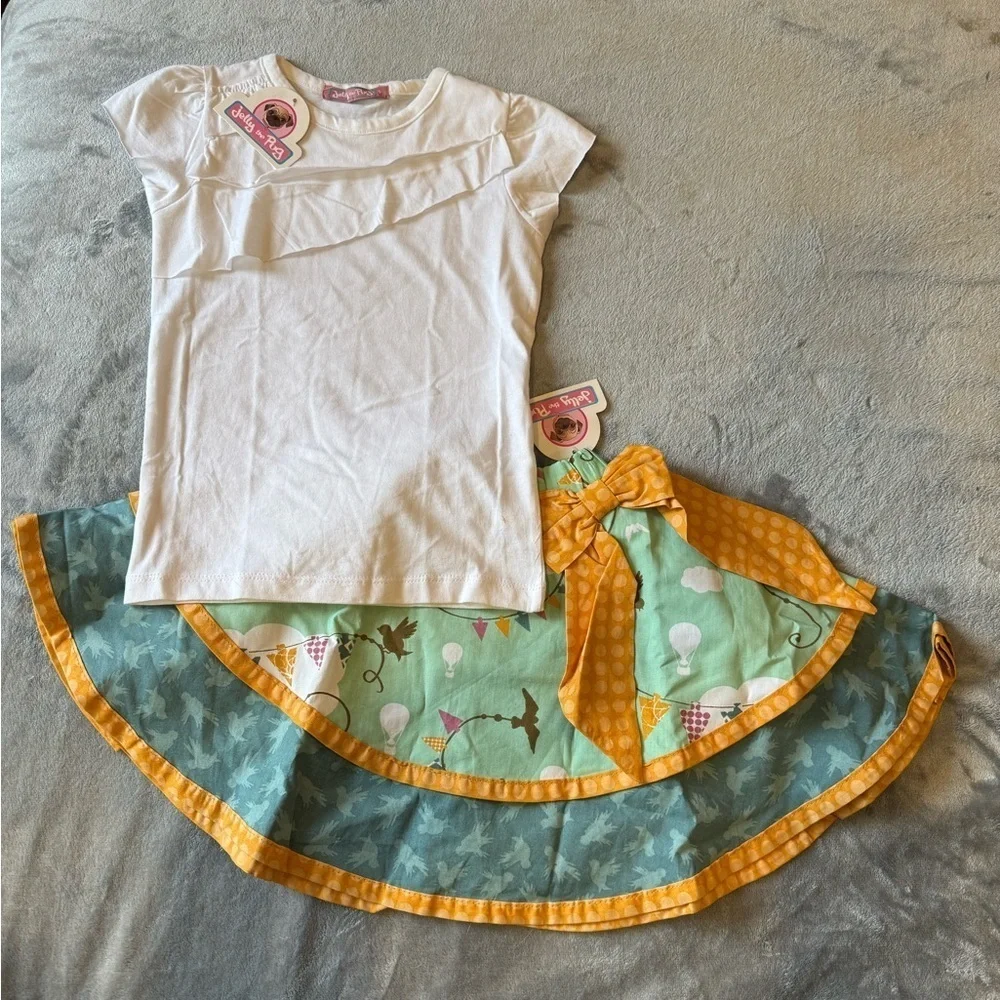 Jelly The Pug White and Yellow Kids Matching Set
